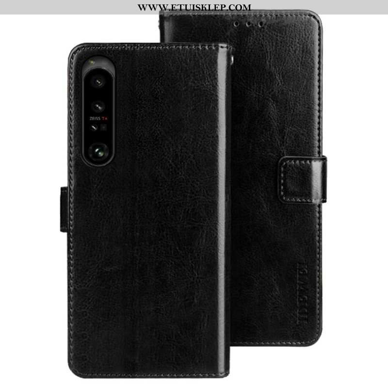 Etui Folio do Sony Xperia 1 IV Imitacja Skóry Idewei